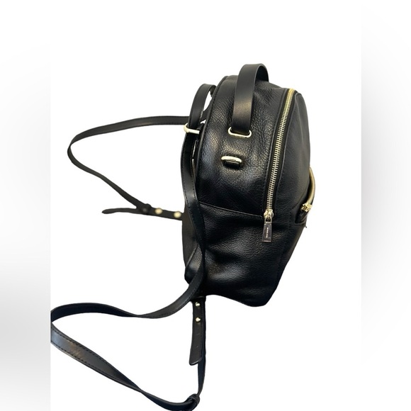 Michael Kors Small Black Leather Jessa Convertible Backpack/Crossbody - Picture 3 of 16